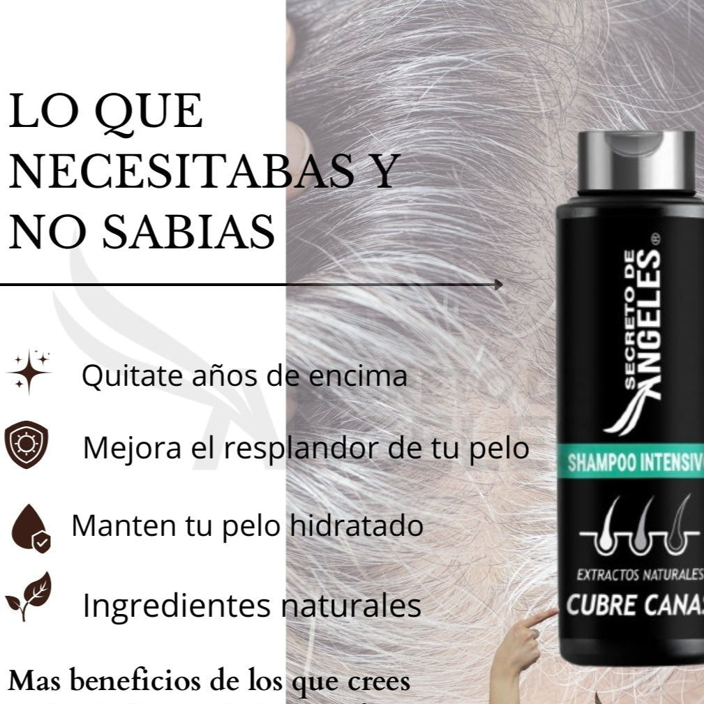 SHAMPOO CUBRECANAS + REGALO