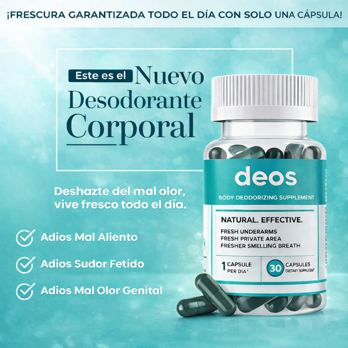 DEOS – CUIDADO INTERNO PARA LA FRESCURA CORPORAL