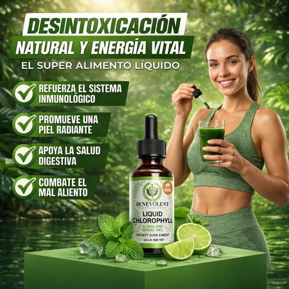 CLOROFILA BENEVOLENT – LIMPIEZA INTERNA Y FRESCURA CORPORAL