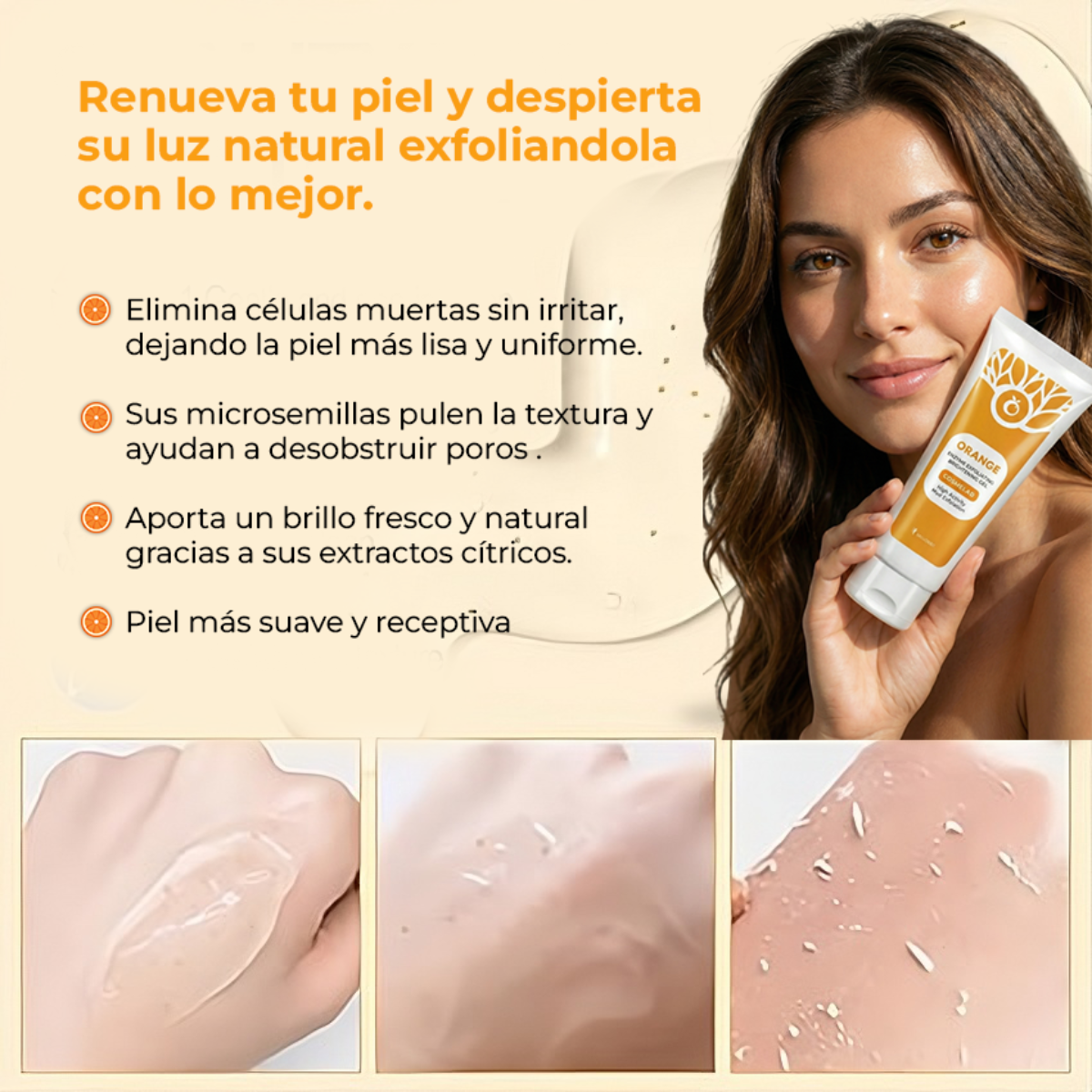 EXFOLIANTE ORANGE – PIEL MÁS CLARA Y SUAVE