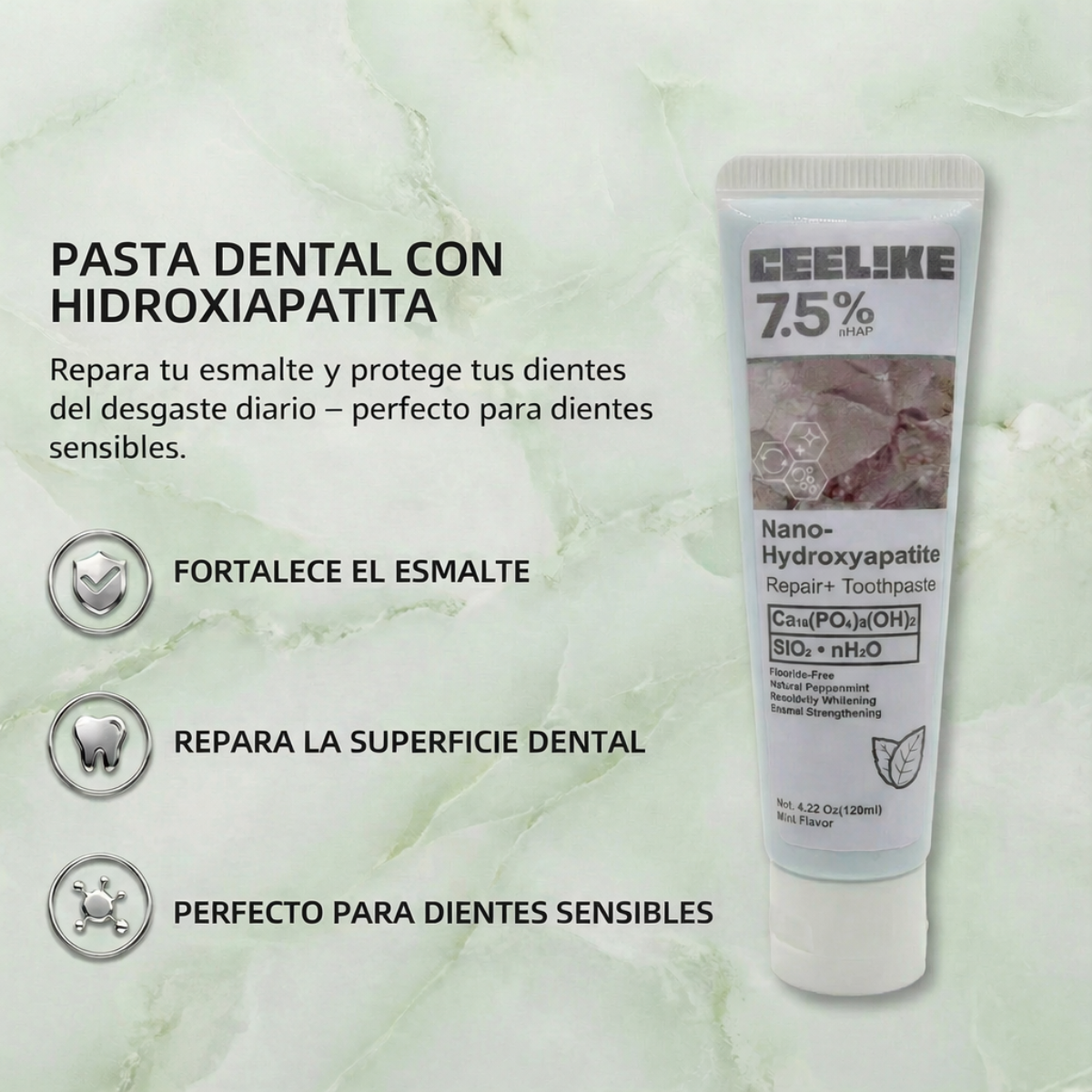 CEELIKE 7.5% – LIMPIEZA, REPARACIÓN Y PROTECCIÓN DENTAL
