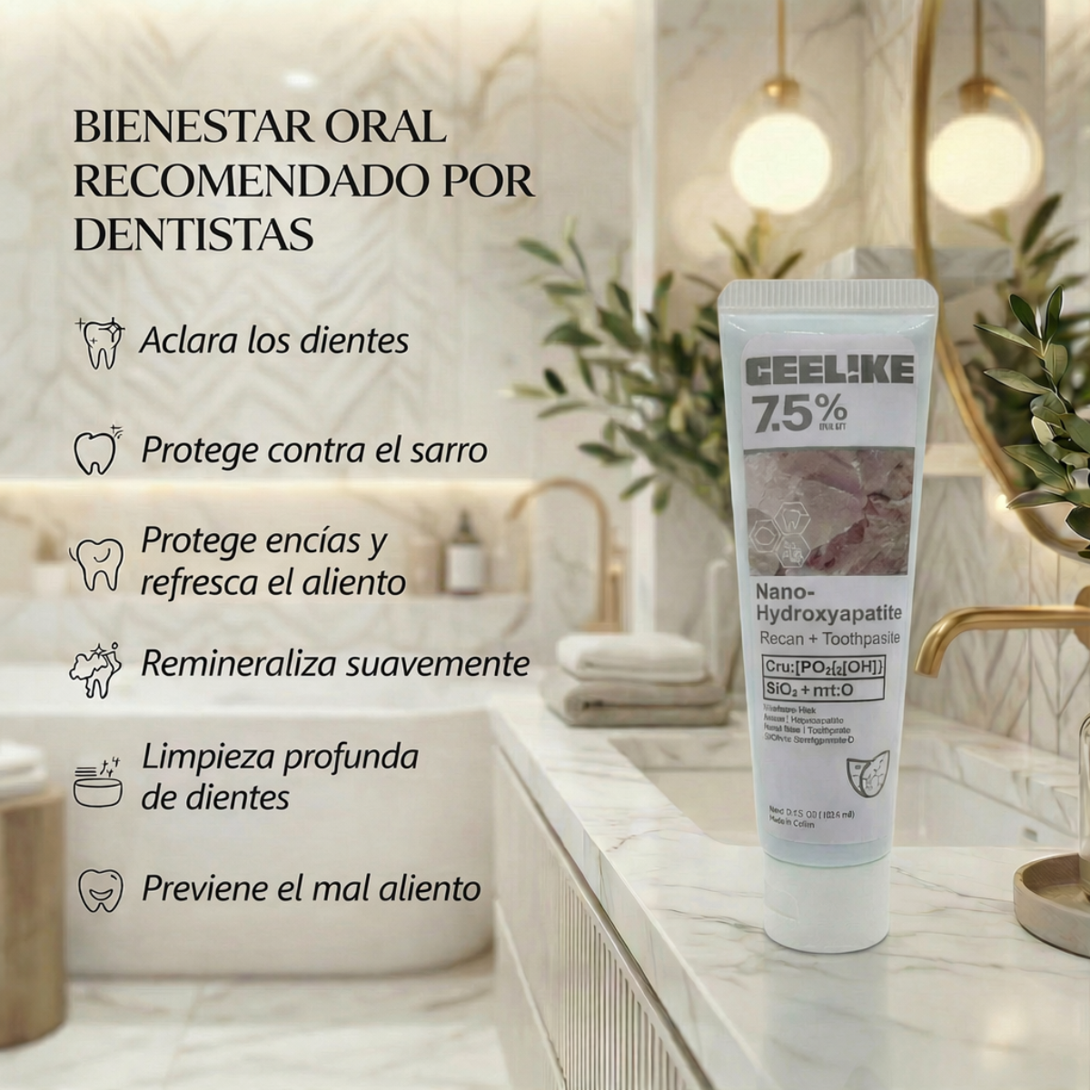 CEELIKE 7.5% – LIMPIEZA, REPARACIÓN Y PROTECCIÓN DENTAL