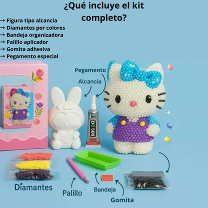 ALCANCÍA FIGURA DE PINTURA DIAMANTE 3D