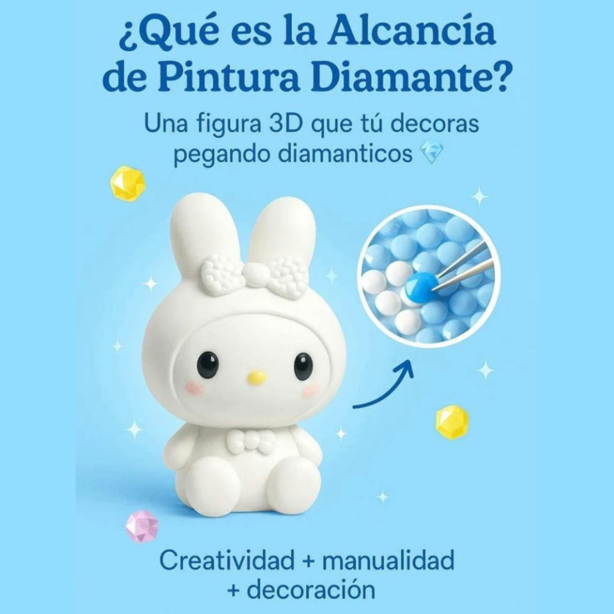 ALCANCÍA FIGURA DE PINTURA DIAMANTE 3D