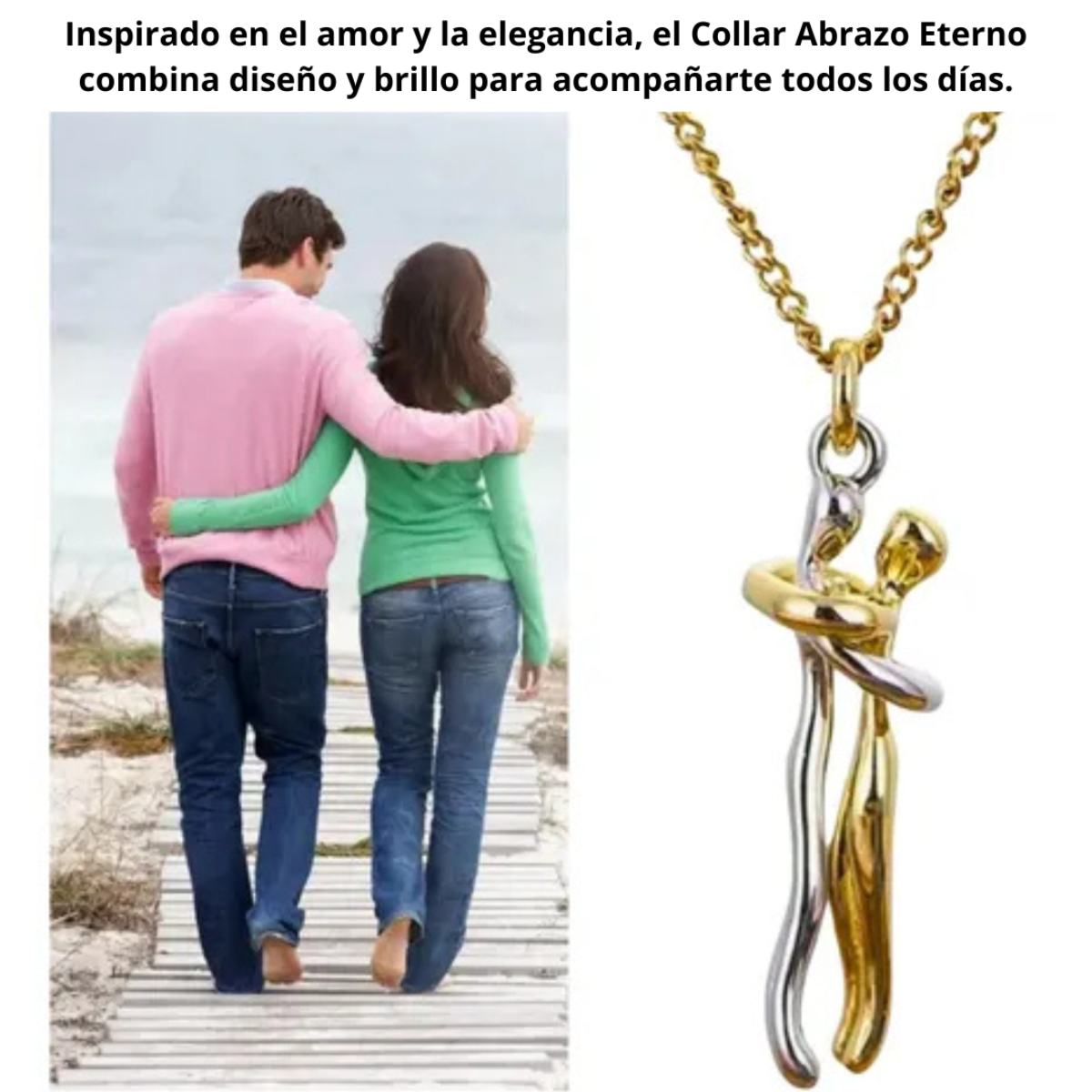 COLLAR ABRAZO ETERNO﻿ + CAJA DE REGALO