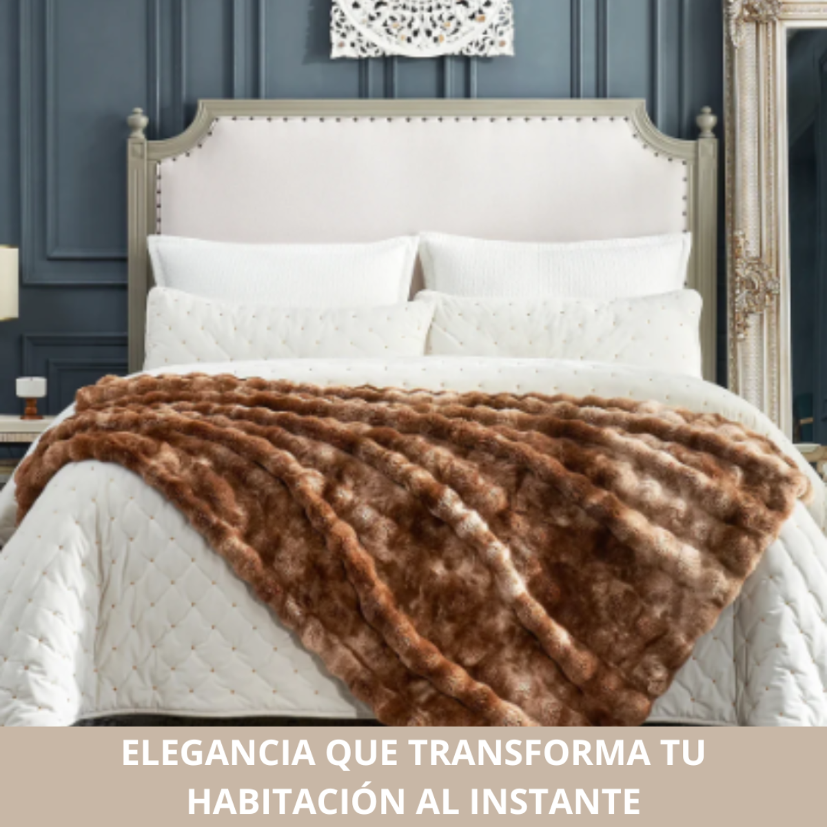 COBIJA PIEL DE CONEJO