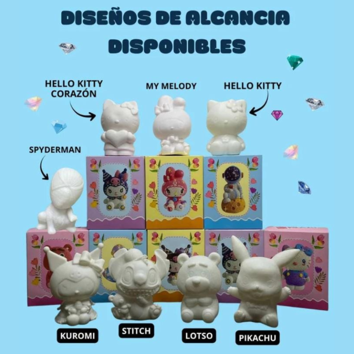 ALCANCÍA FIGURA DE PINTURA DIAMANTE 3D