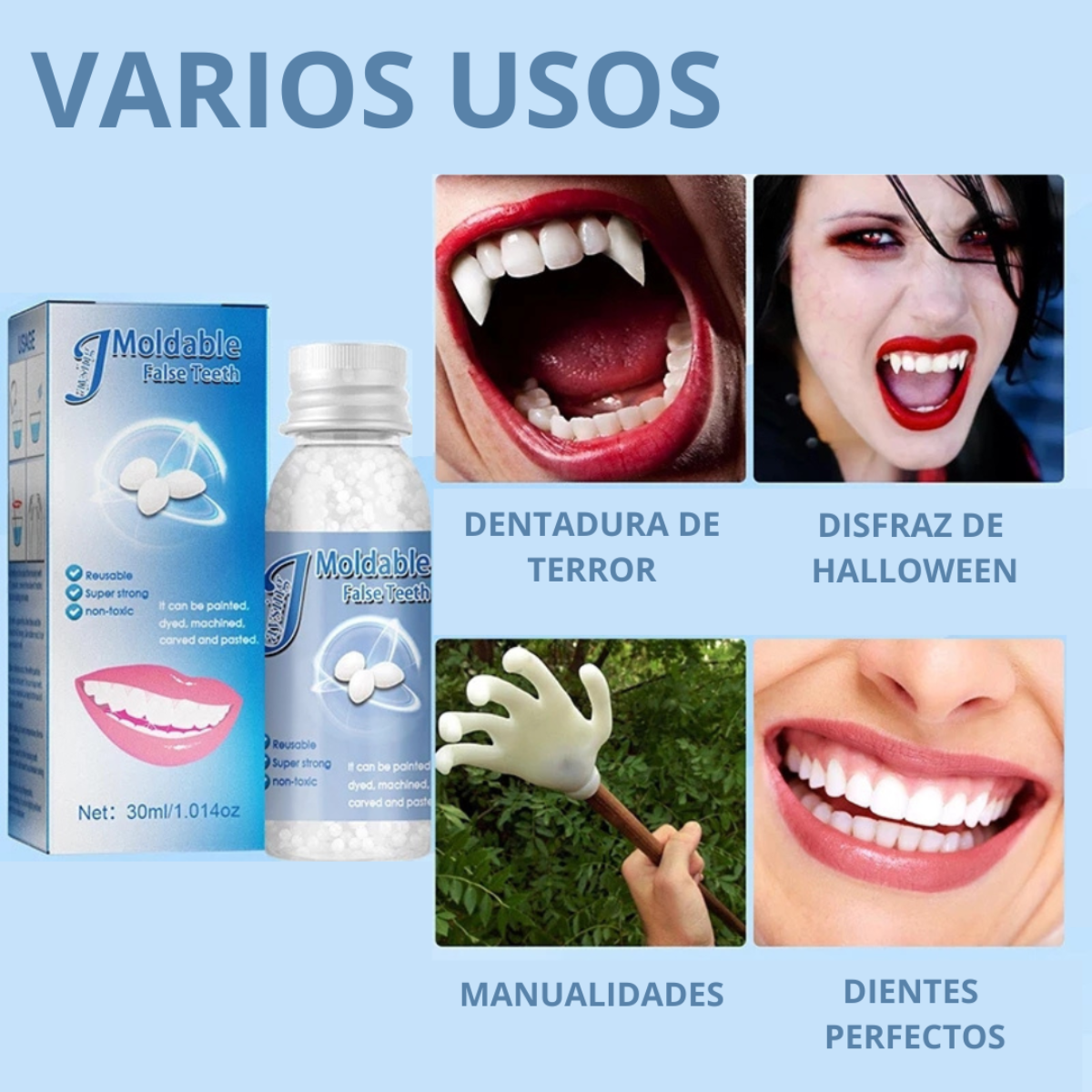 MOLDE DE RESINA PARA DENTADURA